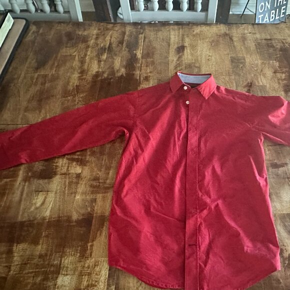 Tommy Hilfiger Boys' Long Sleeve Dress Shirt - Picture 6 of 7